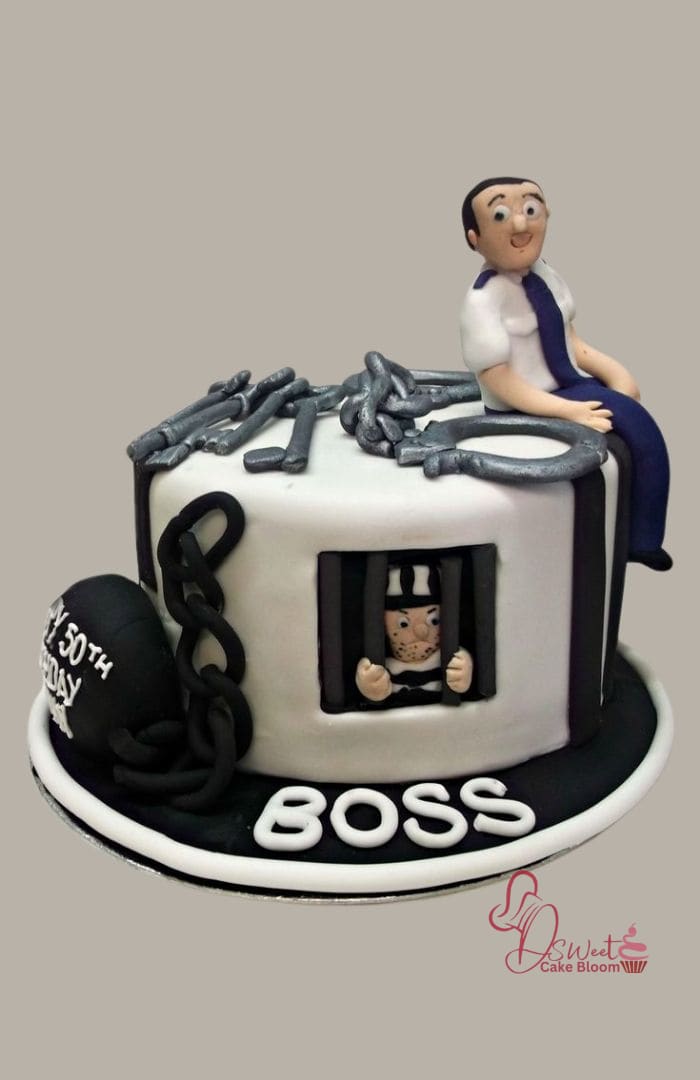 Police & Thief Professional Cake